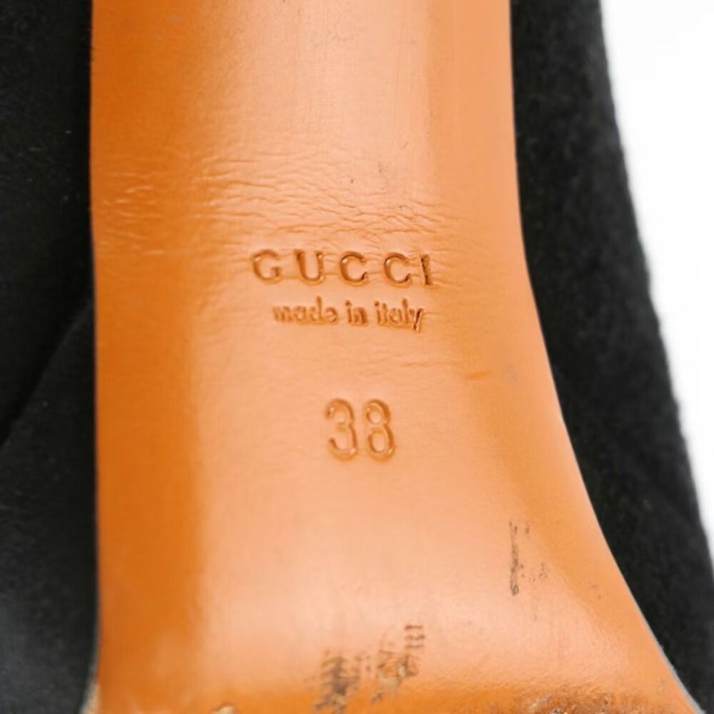 Gucci Black Suede Platform Pumps Size 38 (US 7.5) - Picture 4 of 5
